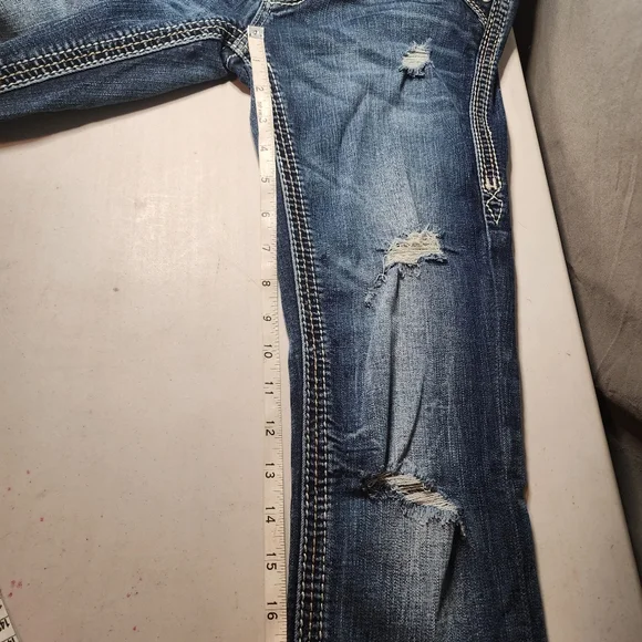 Rock Revival Women's Boot Cut Jeans with Embellished Pockets Size 25 - Picture 8 of 9